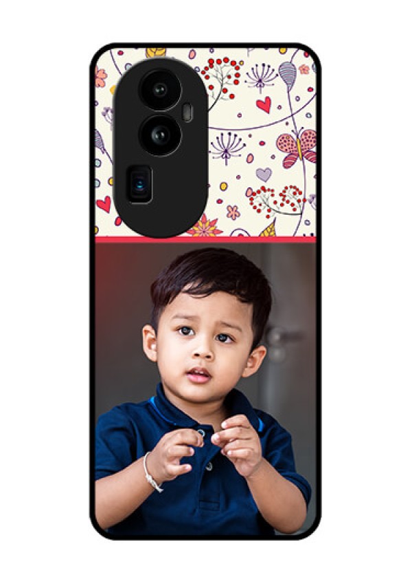 Oppo Reno 10 Pro Plus 5G Custom Glass Mobile Case - Premium Floral Design