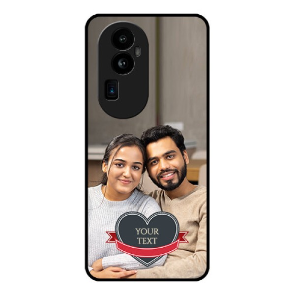Oppo Reno 10 Pro Plus 5G Custom Glass Phone Case - Just Married Couple Design Oppo Reno 10 Pro Plus 5G Custom Glass Phone Case - Just Married Couple Design