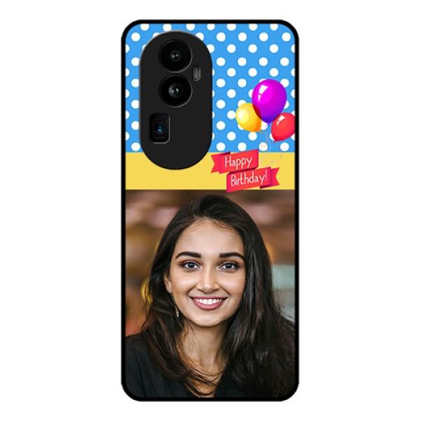 Oppo Reno 10 Pro Plus 5G Custom Glass Mobile Case - Happy Birthday Design