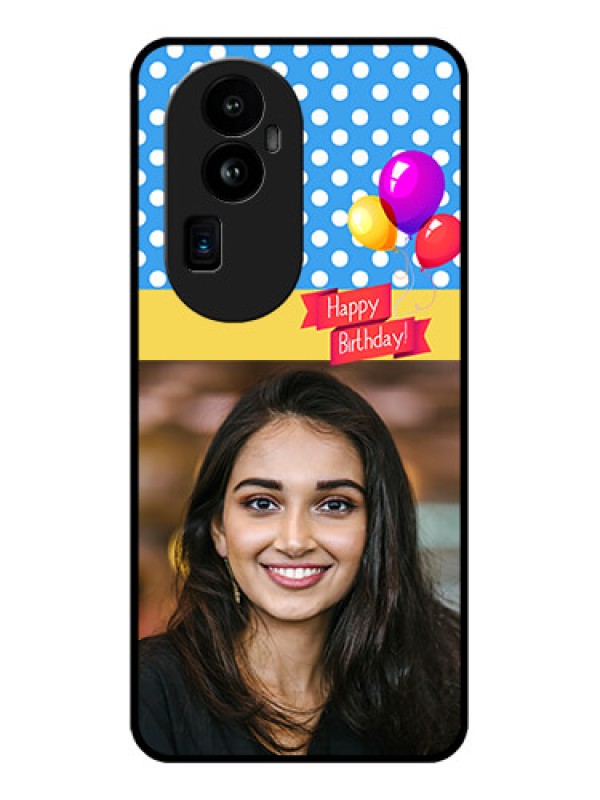 Custom Oppo Reno 10 Pro Plus 5G Custom Glass Mobile Case - Happy Birthday Design