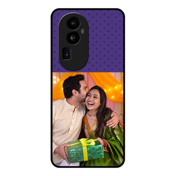 Oppo Reno 10 Pro Plus 5G Personalized Glass Phone Case - Violet Pattern Design Oppo Reno 10 Pro Plus 5G Personalized Glass Phone Case - Violet Pattern Design