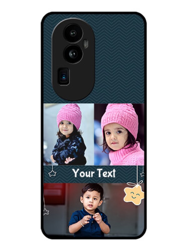 Custom Oppo Reno 10 Pro Plus 5G Custom Glass Mobile Case - Hanging Stars Design