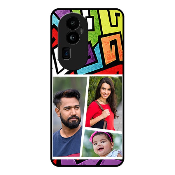 Oppo Reno 10 Pro Plus 5G Custom Glass Phone Case - Graffiti pattern Design