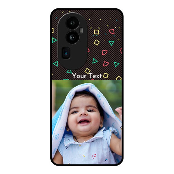 Oppo Reno 10 Pro Plus 5G Custom Glass Phone Case - with confetti birthday design Oppo Reno 10 Pro Plus 5G Custom Glass Phone Case - with confetti birthday design