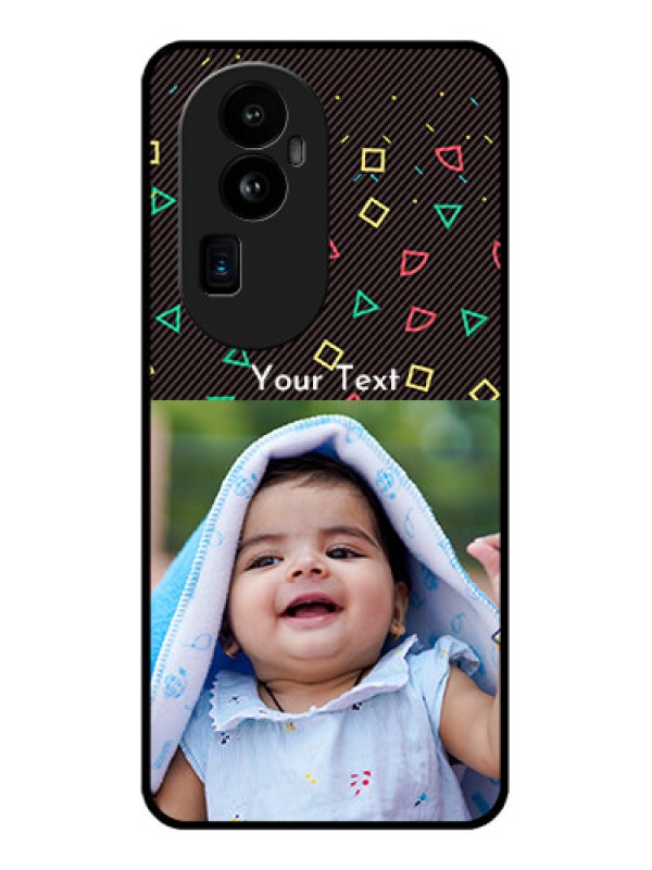 Custom Oppo Reno 10 Pro Plus 5G Custom Glass Phone Case - with confetti birthday design
