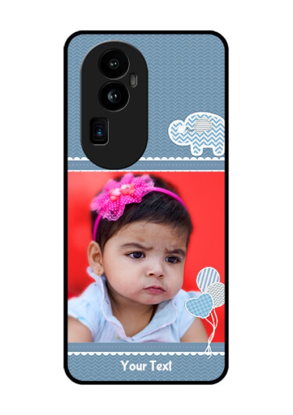 Oppo Reno 10 Pro Plus 5G Photo Printing on Glass Case - with Kids Pattern Design
