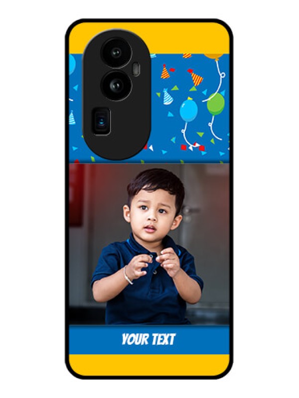 Custom Oppo Reno 10 Pro Plus 5G Custom Glass Mobile Case - Birthday Wishes Design