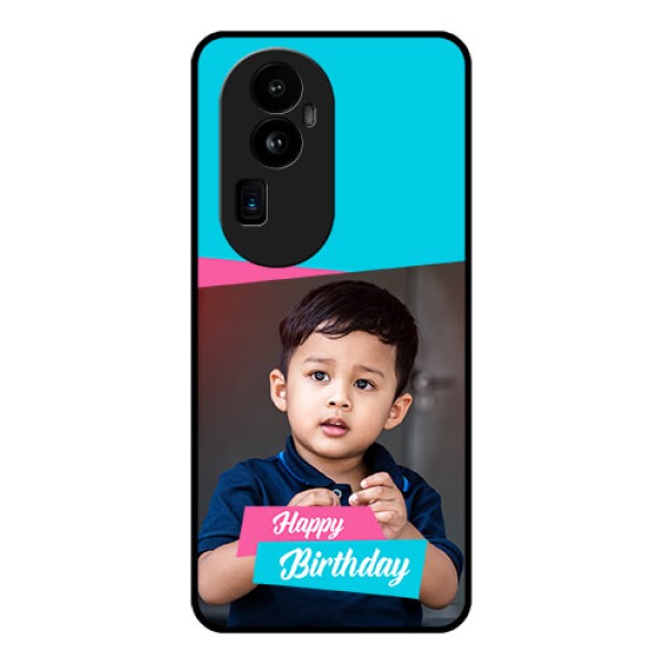 Oppo Reno 10 Pro Plus 5G Personalized Glass Phone Case - Image Holder with 2 Color Design