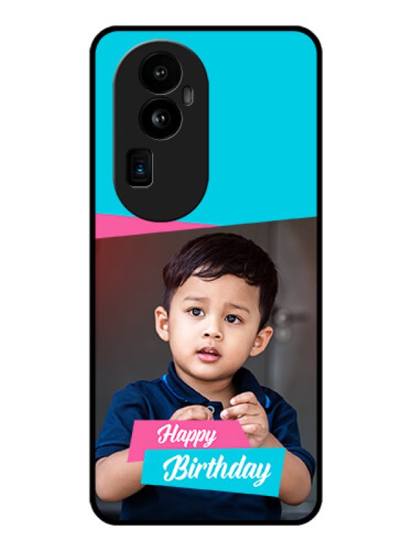 Custom Oppo Reno 10 Pro Plus 5G Personalized Glass Phone Case - Image Holder with 2 Color Design