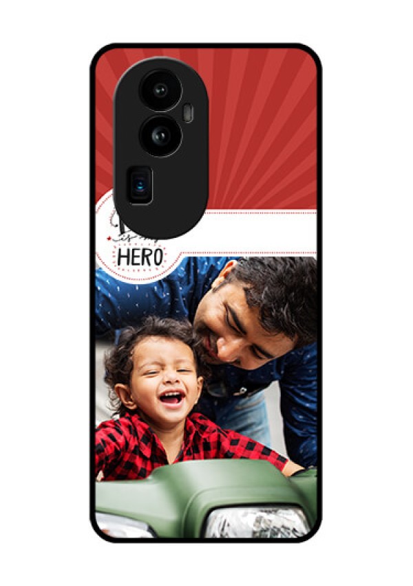Oppo Reno 10 Pro Plus 5G Photo Printing on Glass Case - My Dad Hero Design