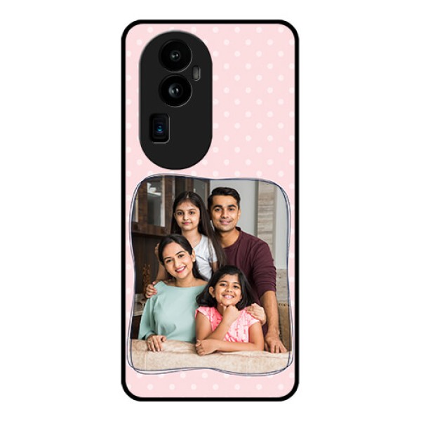 Oppo Reno 10 Pro Plus 5G Custom Glass Phone Case - Family with Dots Design
