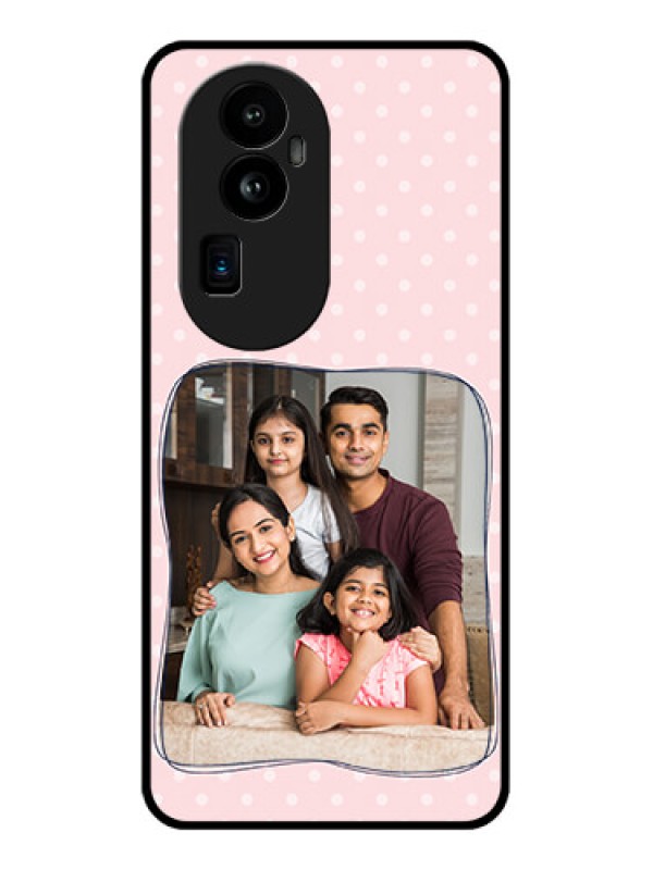 Custom Oppo Reno 10 Pro Plus 5G Custom Glass Phone Case - Family with Dots Design