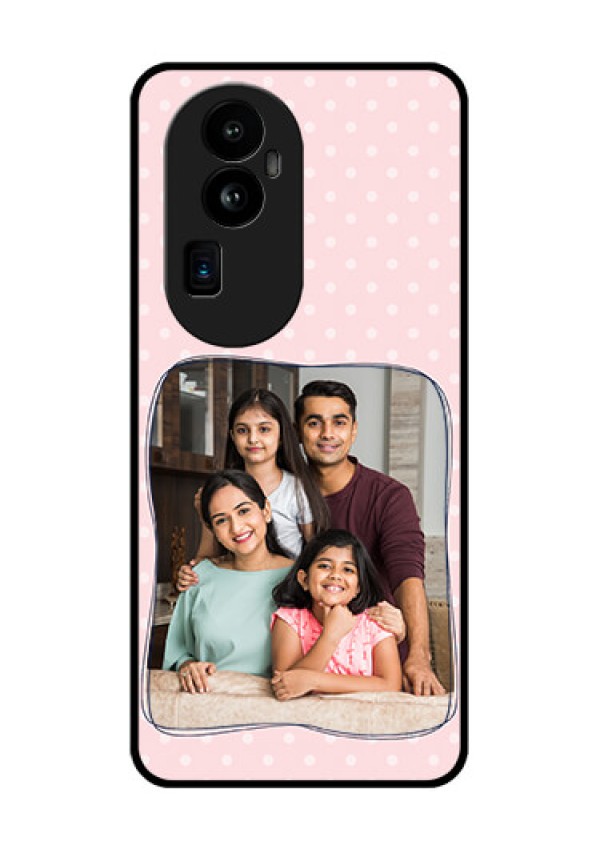 Oppo Reno 10 Pro Plus 5G Custom Glass Phone Case - Family with Dots Design