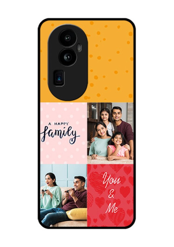 Oppo Reno 10 Pro Plus 5G Personalized Glass Phone Case - Images with Quotes Design