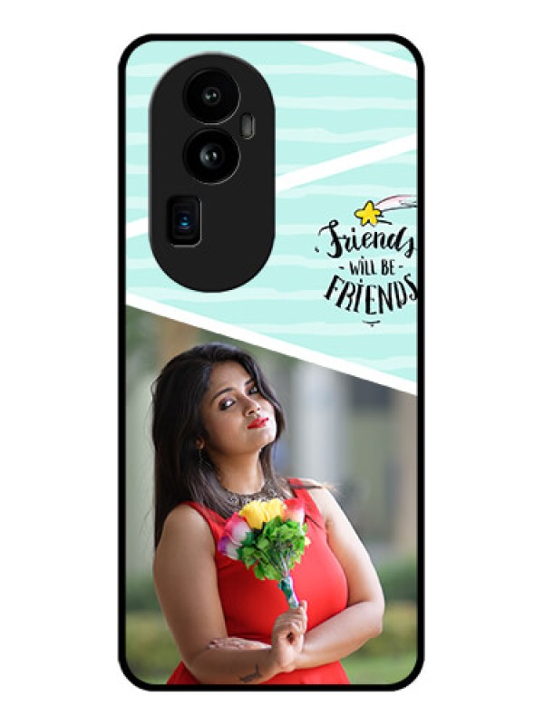 Custom Oppo Reno 10 Pro Plus 5G Custom Glass Phone Case - Friends Picture Icon Design