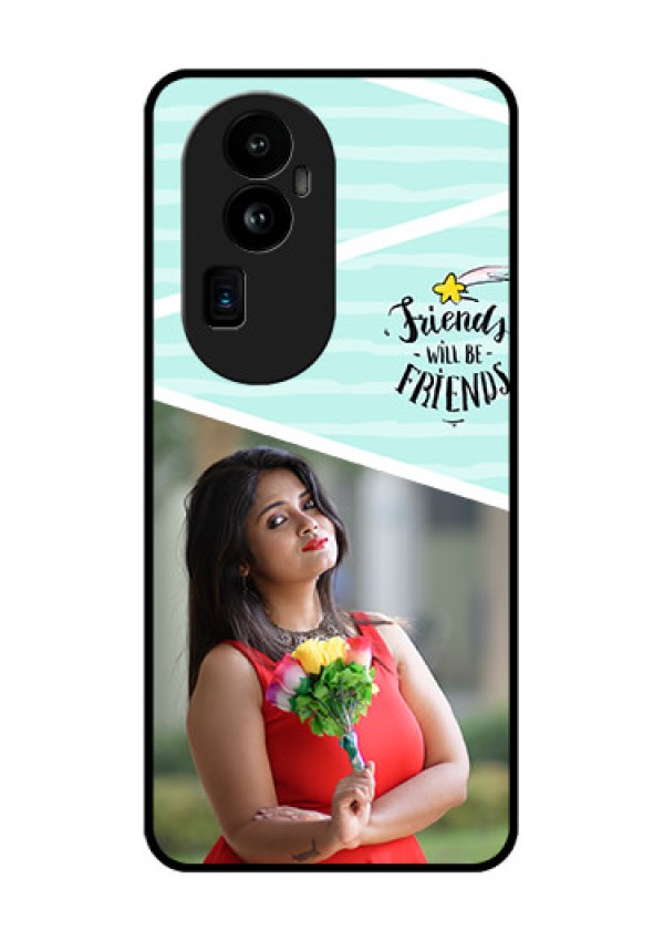 Oppo Reno 10 Pro Plus 5G Custom Glass Phone Case - Friends Picture Icon Design