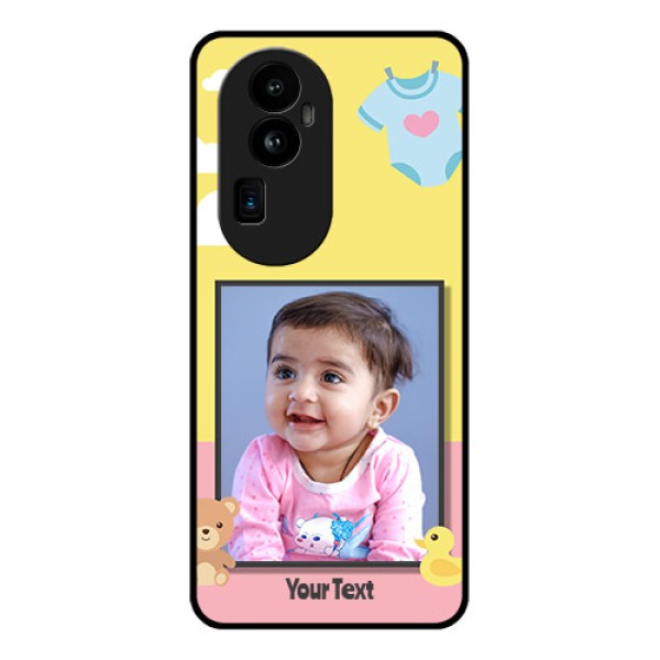 Oppo Reno 10 Pro Plus 5G Photo Printing on Glass Case - Kids 2 Color Design