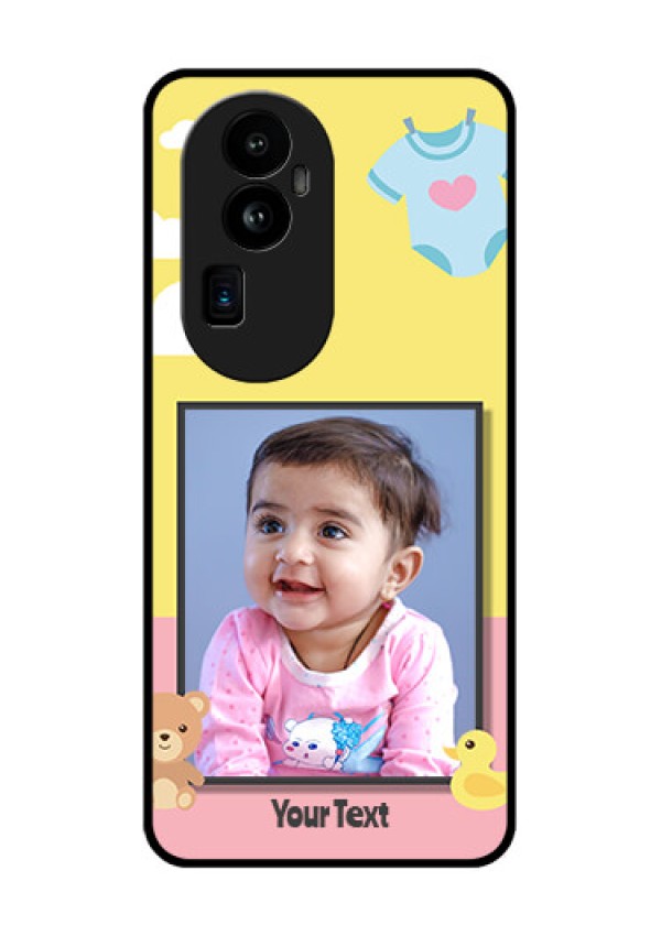 Oppo Reno 10 Pro Plus 5G Photo Printing on Glass Case - Kids 2 Color Design