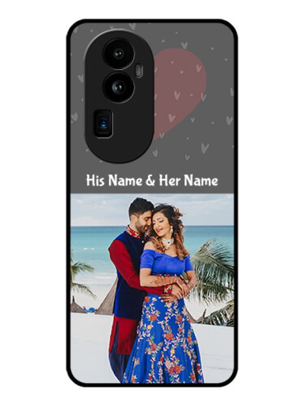 Custom Oppo Reno 10 Pro Plus 5G Custom Glass Mobile Case - Buy Love Design with Photo Online