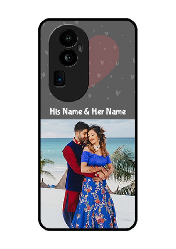 Oppo Reno 10 Pro Plus 5G Custom Glass Mobile Case - Buy Love Design with Photo Online
