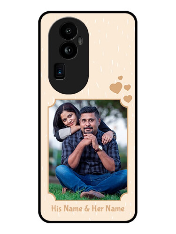 Custom Oppo Reno 10 Pro Plus 5G Custom Glass Phone Case - with confetti love design