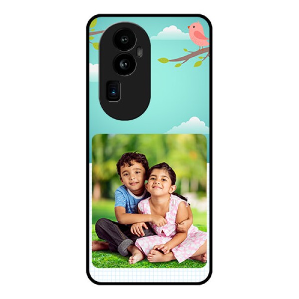 Oppo Reno 10 Pro Plus 5G Photo Printing on Glass Case - Doodle love Design