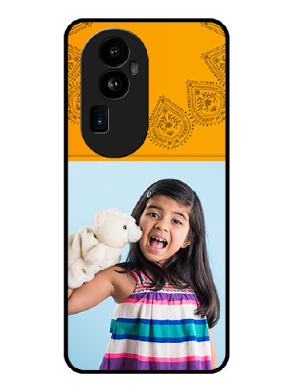 Custom Oppo Reno 10 Pro Plus 5G Personalized Glass Phone Case - Photo Wedding Design