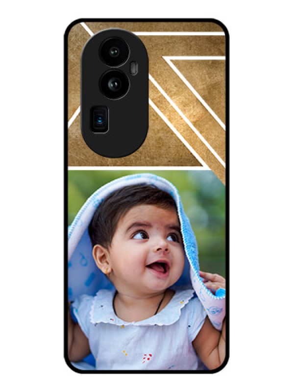 Custom Oppo Reno 10 Pro Plus 5G Personalized Glass Phone Case - Gradient Abstract Texture Design