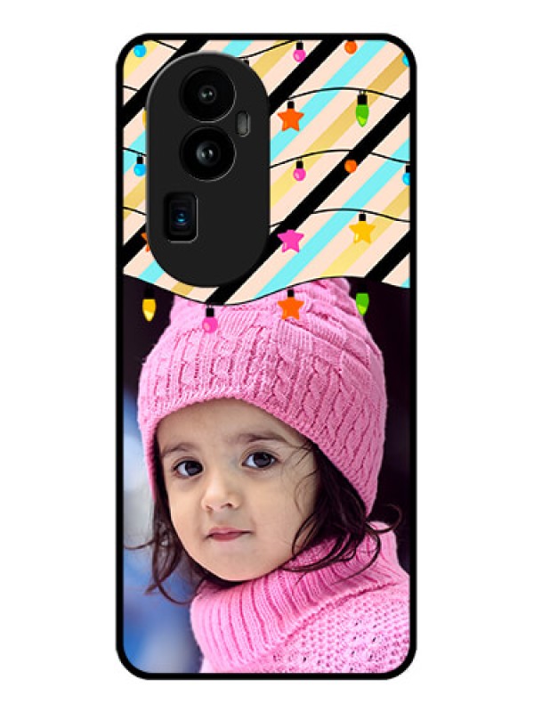 Custom Oppo Reno 10 Pro Plus 5G Custom Glass Mobile Case - Lights Hanging Design