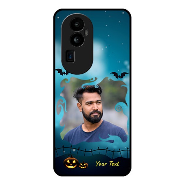 Oppo Reno 10 Pro Plus 5G Custom Glass Phone Case - Halloween frame design