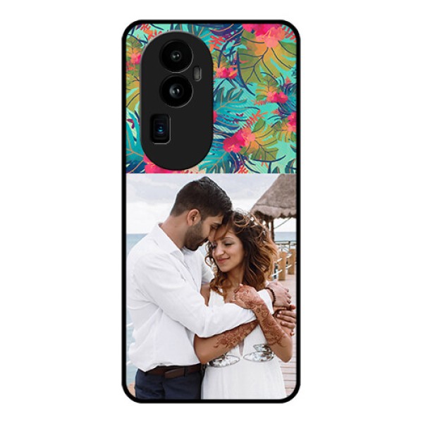 Oppo Reno 10 Pro Plus 5G Photo Printing on Glass Case - Watercolor Floral Design Oppo Reno 10 Pro Plus 5G Photo Printing on Glass Case - Watercolor Floral Design