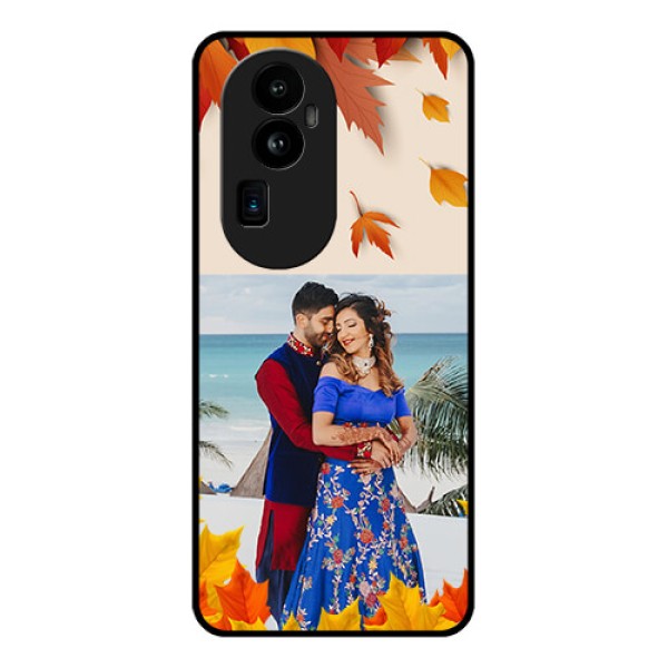 Oppo Reno 10 Pro Plus 5G Photo Printing on Glass Case - Autumn Maple Leaves Design Oppo Reno 10 Pro Plus 5G Photo Printing on Glass Case - Autumn Maple Leaves Design