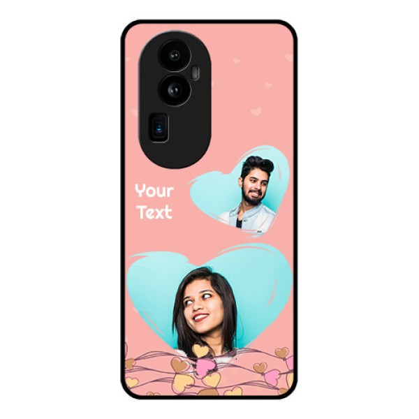 Oppo Reno 10 Pro Plus 5G Custom Glass Mobile Case - Love Doodle Design