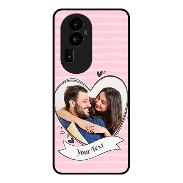 Oppo Reno 10 Pro Plus 5G Custom Glass Phone Case - Vintage Heart Design
