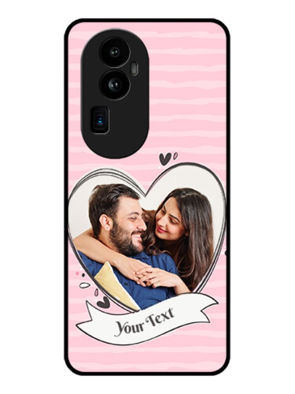 Custom Oppo Reno 10 Pro Plus 5G Custom Glass Phone Case - Vintage Heart Design