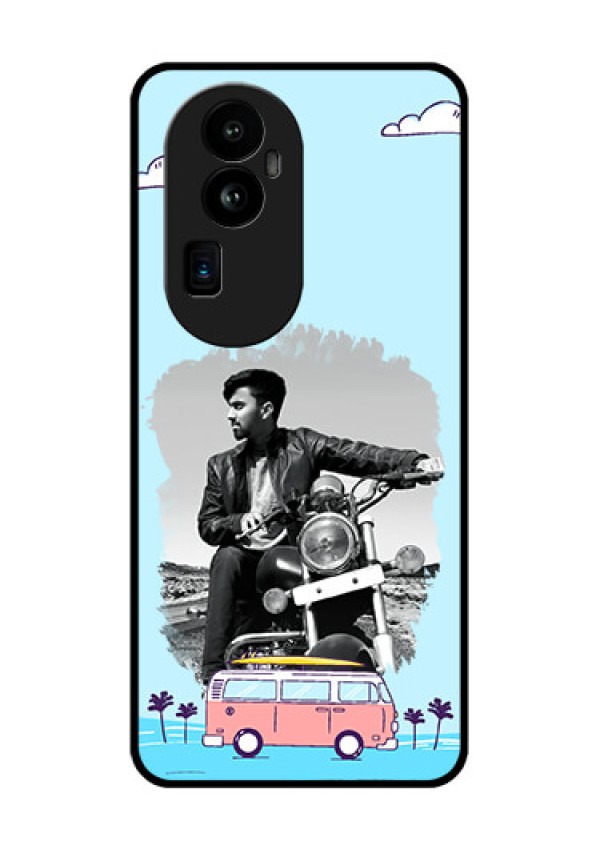 Oppo Reno 10 Pro Plus 5G Photo Printing on Glass Case - Travel & Adventure Design