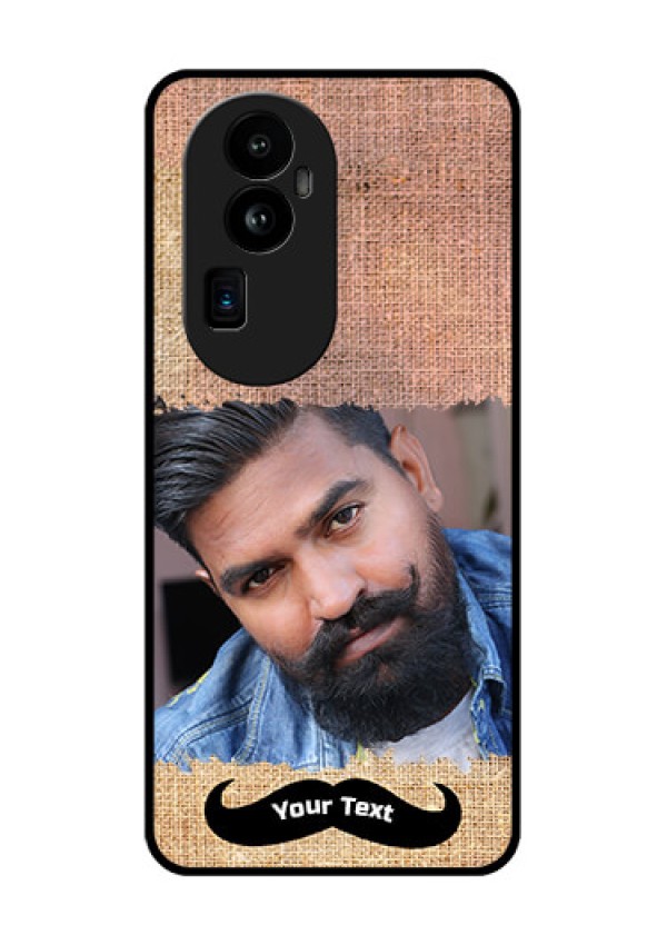 Oppo Reno 10 Pro Plus 5G Personalized Glass Phone Case - with Texture Design