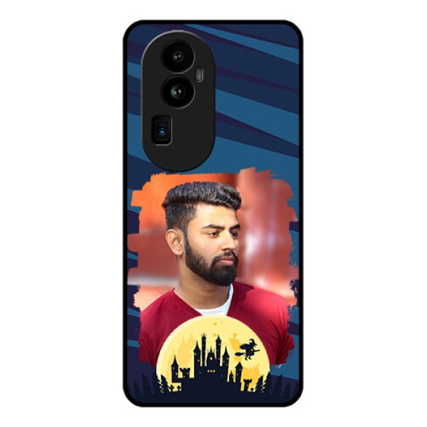 Oppo Reno 10 Pro Plus 5G Photo Printing on Glass Case - Halloween Witch Design