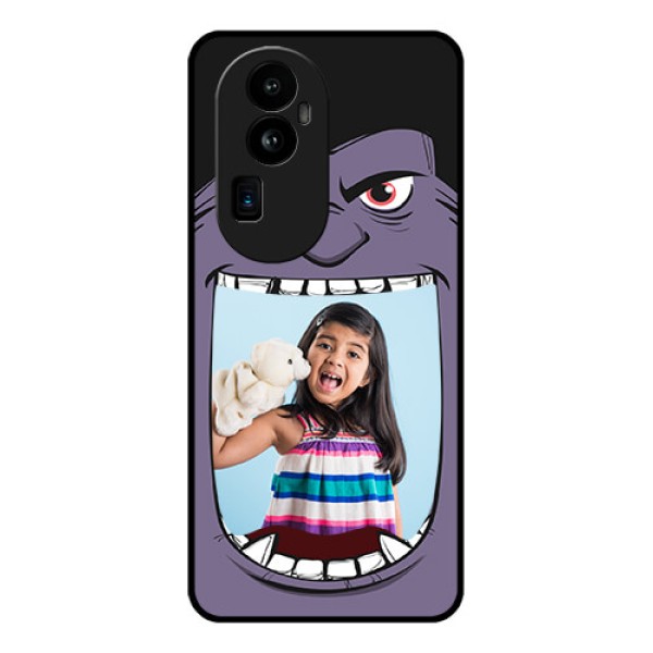 Oppo Reno 10 Pro Plus 5G Custom Glass Phone Case - Angry Monster Design