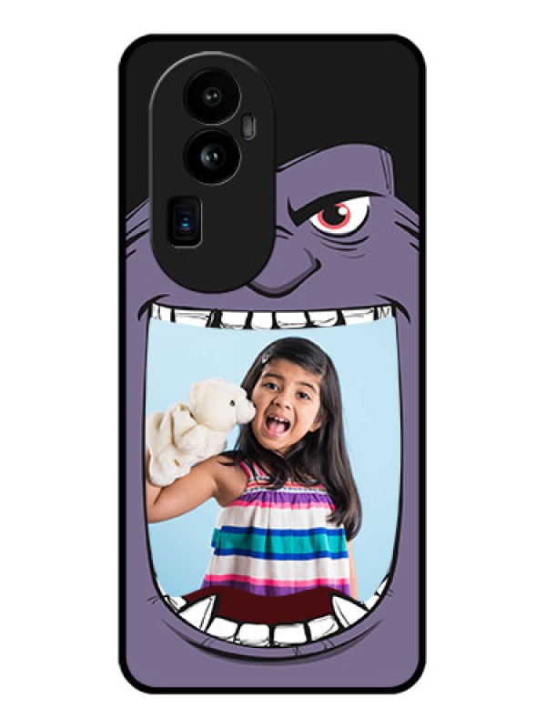 Custom Oppo Reno 10 Pro Plus 5G Custom Glass Phone Case - Angry Monster Design