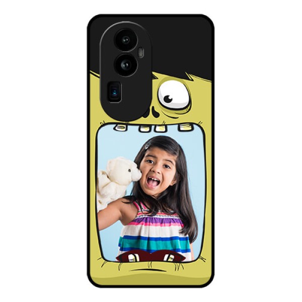 Oppo Reno 10 Pro Plus 5G Personalized Glass Phone Case - Cartoon monster back case Design Oppo Reno 10 Pro Plus 5G Personalized Glass Phone Case - Cartoon monster back case Design