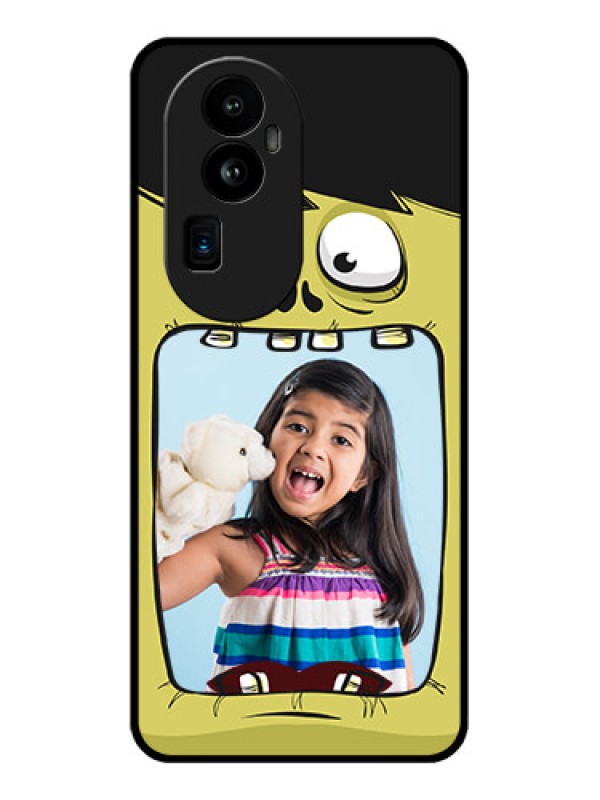 Custom Oppo Reno 10 Pro Plus 5G Personalized Glass Phone Case - Cartoon monster back case Design