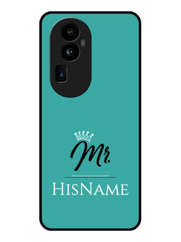 Custom Oppo Reno 10 Pro Plus 5G Custom Glass Phone Case Mr with Name