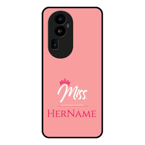 Oppo Reno 10 Pro Plus 5G Custom Glass Phone Case Mrs with Name