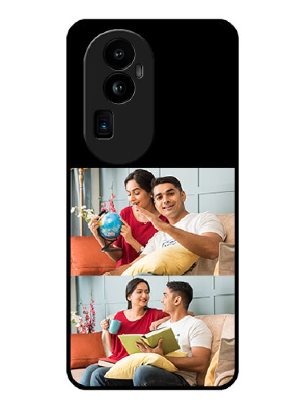 Custom Oppo Reno 10 Pro Plus 5G 2 Images on Glass Phone Cover