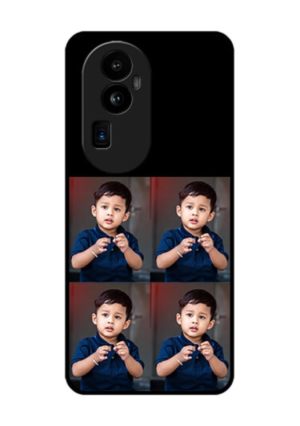 Oppo Reno 10 Pro Plus 5G 4 Image Holder on Glass Mobile Cover