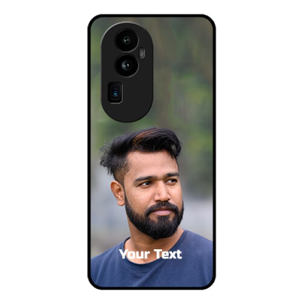 Oppo Reno 10 Pro Plus 5G Glass Mobile Cover: Photo with Text