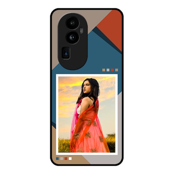 Oppo Reno 10 Pro Plus 5G Personalized Glass Phone Case - Retro color pallet Design Oppo Reno 10 Pro Plus 5G Personalized Glass Phone Case - Retro color pallet Design