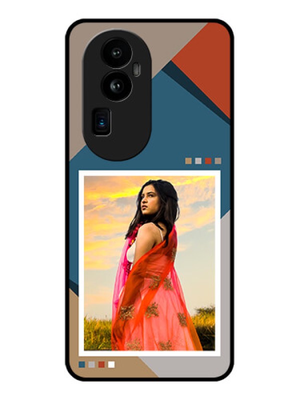 Custom Oppo Reno 10 Pro Plus 5G Personalized Glass Phone Case - Retro color pallet Design