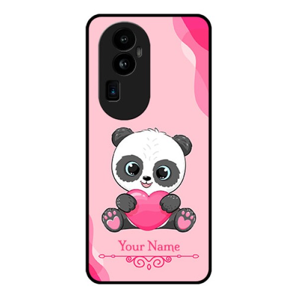 Oppo Reno 10 Pro Plus 5G Custom Glass Mobile Case - Cute Panda Design